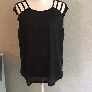 Rampage black sleeveless top size XL